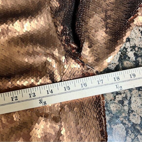 Paule Ka Paris Womens Sequin Cocktail Dress Champagne Gold Size 42 - Picture 5 of 7